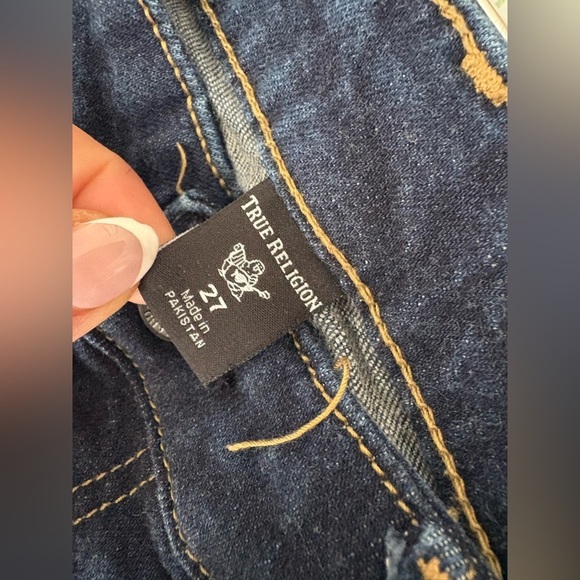 True Religion Jennie high rise skinny jean size 27 dark wash - Picture 5 of 11